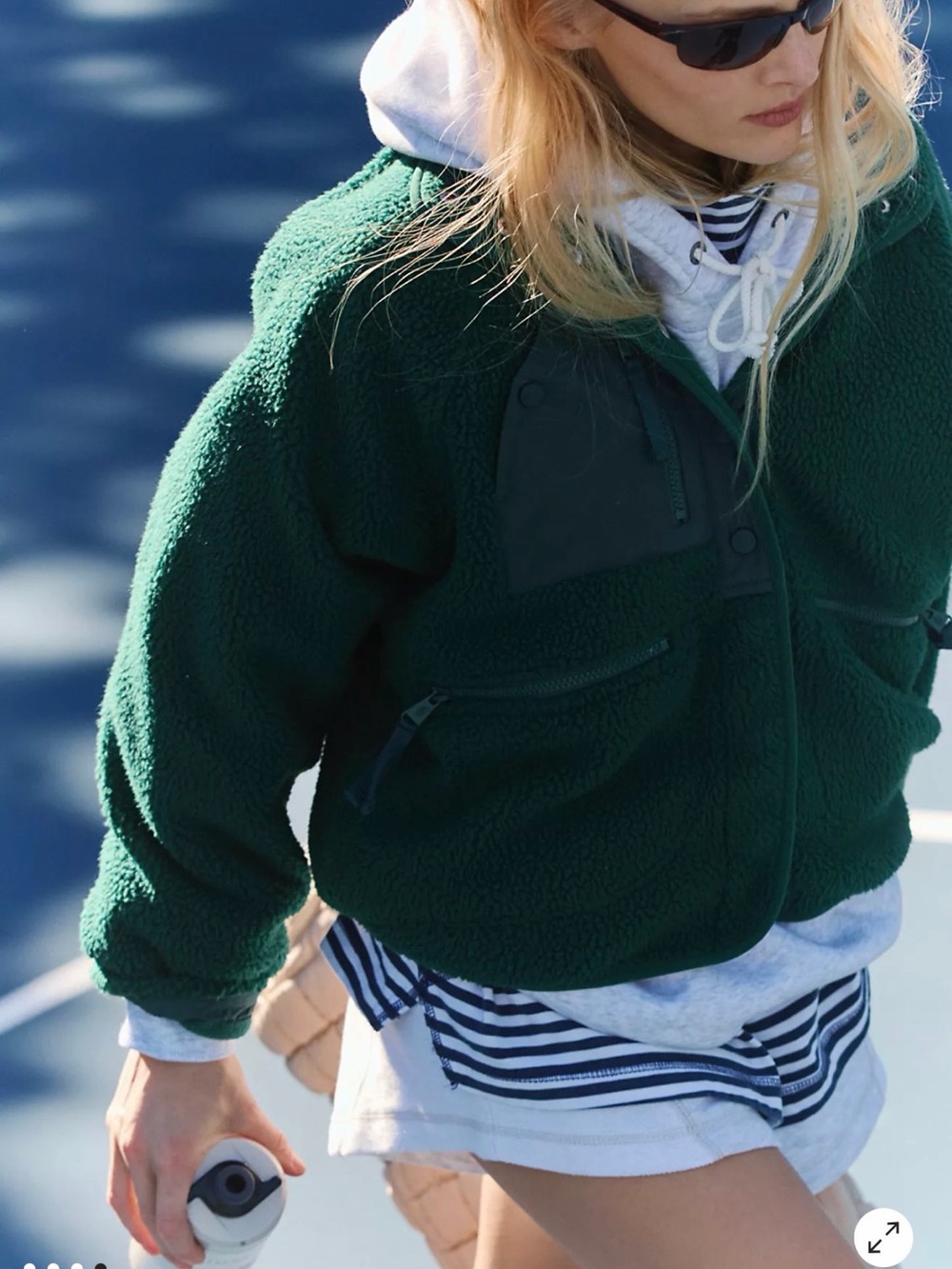 Free People Hit the Slopes Jacket with missing button